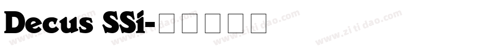 Decus SSi字体转换